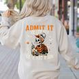 Admit It You Low Key Love Art Bruh Halloween Art Teacher Women's Sweatshirt Back Print Sand Admit It You Low Key Love Art Bruh Halloween Art Teacher Women's Sweatshirt Back Print Sand
