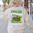 AG Teacher English Is Important But Agriculture Teacher Women's Sweatshirt Back Print Sand
