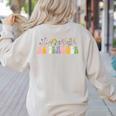 AG Teacher Future Farmer Agriculture Teacher Men Women Women's Sweatshirt Back Print Sand AG Teacher Future Farmer Agriculture Teacher Men Women Women's Sweatshirt Back Print Sand