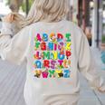 Alphabet Animals ABCs Zoo Kids Boys Girls Teacher Women's Sweatshirt Back Print Sand
