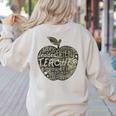 Apple Camoflauge Clothing Camo Student Teacher Cute School Women's Sweatshirt Back Print Sand Apple Camoflauge Clothing Camo Student Teacher Cute School Women's Sweatshirt Back Print Sand