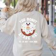 Art Teacher Halloween Donut Lover Costume Kawaii Monster Women's Sweatshirt Back Print Sand Art Teacher Halloween Donut Lover Costume Kawaii Monster Women's Sweatshirt Back Print Sand
