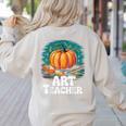Art Teacher Pumpkin Painting Halloween Costume Women's Sweatshirt Back Print Sand