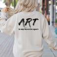Art Teacher Women's Sweatshirt Back Print Sand Art Teacher Women's Sweatshirt Back Print Sand