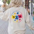 Autism Awareness Shirt Periodic Puzzle Science Teacher Men Women Kids Women's Sweatshirt Back Print Sand Autism Awareness Shirt Periodic Puzzle Science Teacher Men Women Kids Women's Sweatshirt Back Print Sand