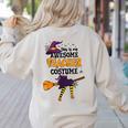 This Is My Awesome Teacher Costume Halloween Witch Women's Sweatshirt Back Print Sand This Is My Awesome Teacher Costume Halloween Witch Women's Sweatshirt Back Print Sand