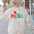 Back To School Para For Men Women Teacher Women's Sweatshirt Back Print Sand Back To School Para For Men Women Teacher Women's Sweatshirt Back Print Sand
