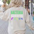 Bacteria Culture Biology Science Teacher Biologist Women's Sweatshirt Back Print Sand Bacteria Culture Biology Science Teacher Biologist Women's Sweatshirt Back Print Sand