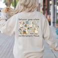 Behavior Analyst Silly Goose RBT ABA Therapy Sped Teacher Women's Sweatshirt Back Print Sand Behavior Analyst Silly Goose RBT ABA Therapy Sped Teacher Women's Sweatshirt Back Print Sand