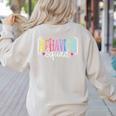 Behavior Squad Therapy Therapists Teachers Behavior Team Women's Sweatshirt Back Print Sand Behavior Squad Therapy Therapists Teachers Behavior Team Women's Sweatshirt Back Print Sand