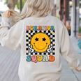 Behavior Squad Specialist Analyst Behavior Teacher Retro Women's Sweatshirt Back Print Sand