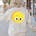 The Big Cheese Good Egg Teacher Halloween Costume Food Group Women's Sweatshirt Back Print Sand