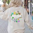 Biology Squad Science Teacher Student Biologist Women's Sweatshirt Back Print Sand