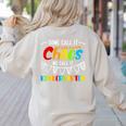 Some Call It Chaos We Call It Kindergarten Teacher Women's Sweatshirt Back Print Sand Some Call It Chaos We Call It Kindergarten Teacher Women's Sweatshirt Back Print Sand