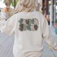 Camo Team 4th Grade Squad Back To School Teacher Kids Boys Women's Sweatshirt Back Print Sand Camo Team 4th Grade Squad Back To School Teacher Kids Boys Women's Sweatshirt Back Print Sand