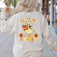 You Can't Scare Me I Teach 5th Grade Teacher Halloween Ghost Women's Sweatshirt Back Print Sand