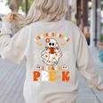 You Cant Scare Me I Teach Pre-K Teacher Halloween Women's Sweatshirt Back Print Sand