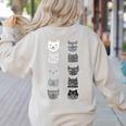 Cat Themed Artist Value Scale Educational Art Teacher Women's Sweatshirt Back Print Sand Cat Themed Artist Value Scale Educational Art Teacher Women's Sweatshirt Back Print Sand