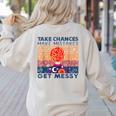 Take Chances Make Mistakes Get Messy Vintage Teacher Life Women's Sweatshirt Back Print Sand Take Chances Make Mistakes Get Messy Vintage Teacher Life Women's Sweatshirt Back Print Sand