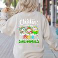 Chillin With My Pre-K Snowmies Christmas Teacher Xmas Women's Sweatshirt Back Print Sand Chillin With My Pre-K Snowmies Christmas Teacher Xmas Women's Sweatshirt Back Print Sand