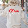 Choir Chorister Choir Teacher Choir Director Women's Sweatshirt Back Print Sand
