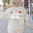 Is It Christmas Break Yet Teacher Xmas Light Santa Hat Women's Sweatshirt Back Print Sand Is It Christmas Break Yet Teacher Xmas Light Santa Hat Women's Sweatshirt Back Print Sand