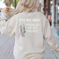 Civil War For History Buff & History Teachers For Men Women Girls Kids Women's Sweatshirt Back Print Sand Civil War For History Buff & History Teachers For Men Women Girls Kids Women's Sweatshirt Back Print Sand