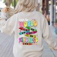 Color The World With Kindness Teacher Back To School Women's Sweatshirt Back Print Sand Color The World With Kindness Teacher Back To School Women's Sweatshirt Back Print Sand