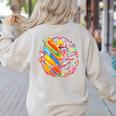 Colorful Brain Art Teacher Artist Painter Student Women's Sweatshirt Back Print Sand Colorful Brain Art Teacher Artist Painter Student Women's Sweatshirt Back Print Sand