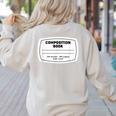 Composition Notebook Halloween Costume Teacher Student Women's Sweatshirt Back Print Sand Composition Notebook Halloween Costume Teacher Student Women's Sweatshirt Back Print Sand