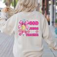 Created By God Called To Teacher Jesus Christian Teacher Women's Sweatshirt Back Print Sand Created By God Called To Teacher Jesus Christian Teacher Women's Sweatshirt Back Print Sand
