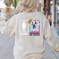 Cute Art Teacher Magical Dabbing Unicorn Artist Women's Sweatshirt Back Print Sand Cute Art Teacher Magical Dabbing Unicorn Artist Women's Sweatshirt Back Print Sand