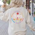 Cute Chaos Coordinator Teacher First Day Of School Women's Sweatshirt Back Print Sand Cute Chaos Coordinator Teacher First Day Of School Women's Sweatshirt Back Print Sand