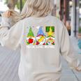Cute Gnomes Teach Love And Inspire Back To School Teacher Women's Sweatshirt Back Print Sand Cute Gnomes Teach Love And Inspire Back To School Teacher Women's Sweatshirt Back Print Sand
