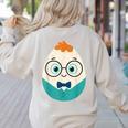 Cute Good Egg Teacher Halloween Costume Food Group Women's Sweatshirt Back Print Sand Cute Good Egg Teacher Halloween Costume Food Group Women's Sweatshirt Back Print Sand