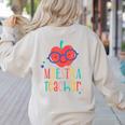Cute Maestra Teacher Women's Sweatshirt Back Print Sand