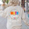 Cute Math Coach Teacher Mathematical Nerd School Women's Sweatshirt Back Print Sand Cute Math Coach Teacher Mathematical Nerd School Women's Sweatshirt Back Print Sand