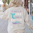 Cute Mermaid Librarian Teacher Dive Into A Good Book Reading Women's Sweatshirt Back Print Sand Cute Mermaid Librarian Teacher Dive Into A Good Book Reading Women's Sweatshirt Back Print Sand