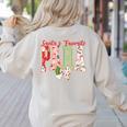 Cute Santas Favorite Para Christmas Paraprofessional Teacher Women's Sweatshirt Back Print Sand Cute Santas Favorite Para Christmas Paraprofessional Teacher Women's Sweatshirt Back Print Sand