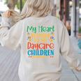 Daycare Children Childcare Provider Teacher PreK Nursery Women's Sweatshirt Back Print Sand