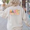 Daycare Teacher Animals Daycare Provider Back To School Women's Sweatshirt Back Print Sand Daycare Teacher Animals Daycare Provider Back To School Women's Sweatshirt Back Print Sand