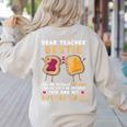 Dear Teacher Bestie You'Re Totally My Jam Shirt Kids Women's Sweatshirt Back Print Sand Dear Teacher Bestie You'Re Totally My Jam Shirt Kids Women's Sweatshirt Back Print Sand