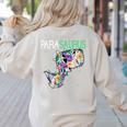 Dino Para Professional Teacher Collection T-Rex Dinosaur Paraeducator Assistant Teacher Women's Sweatshirt Back Print Sand