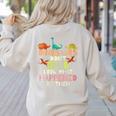Dinosaurs Didnt Read Look What Happened To Them Teacher Women's Sweatshirt Back Print Sand Dinosaurs Didnt Read Look What Happened To Them Teacher Women's Sweatshirt Back Print Sand