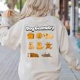 Dog Geometry Math Teacher Back To School STEM Humor Women's Sweatshirt Back Print Sand Dog Geometry Math Teacher Back To School STEM Humor Women's Sweatshirt Back Print Sand