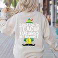 Duble2t I Just Like To Teach Teachings My Favorite Elf Teacher -Adults & -Kids Red Short Sleeve Women's Sweatshirt Back Print Sand Duble2t I Just Like To Teach Teachings My Favorite Elf Teacher -Adults & -Kids Red Short Sleeve Women's Sweatshirt Back Print Sand