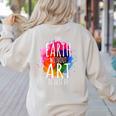 Earth Without Art Is Just Eh Painting Artist Pun Art Teacher Women's Sweatshirt Back Print Sand