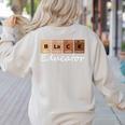 Educator Science Teacher Melanin Educator Science Women's Sweatshirt Back Print Sand Educator Science Teacher Melanin Educator Science Women's Sweatshirt Back Print Sand