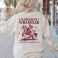 Elopement Wrangler Teacher ABA Behavior Support Cowboy Women's Sweatshirt Back Print Sand