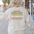 ENGLISH TEACHER Definition Vintage Tee T-Shirt Women's Sweatshirt Back Print Sand ENGLISH TEACHER Definition Vintage Tee T-Shirt Women's Sweatshirt Back Print Sand
